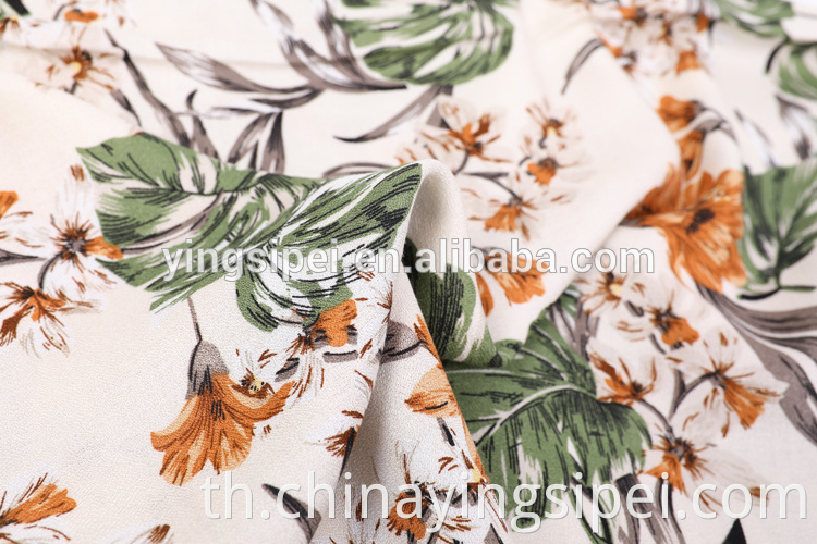 100% VISCOSE MOSS CREPE PRINTED FABRICS